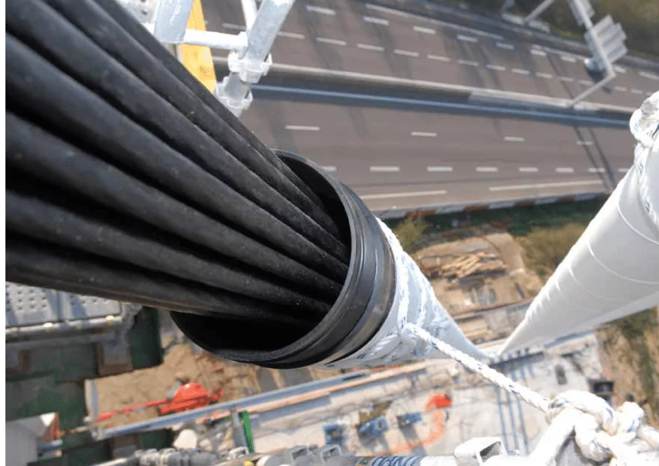 Allone bridge stay cables